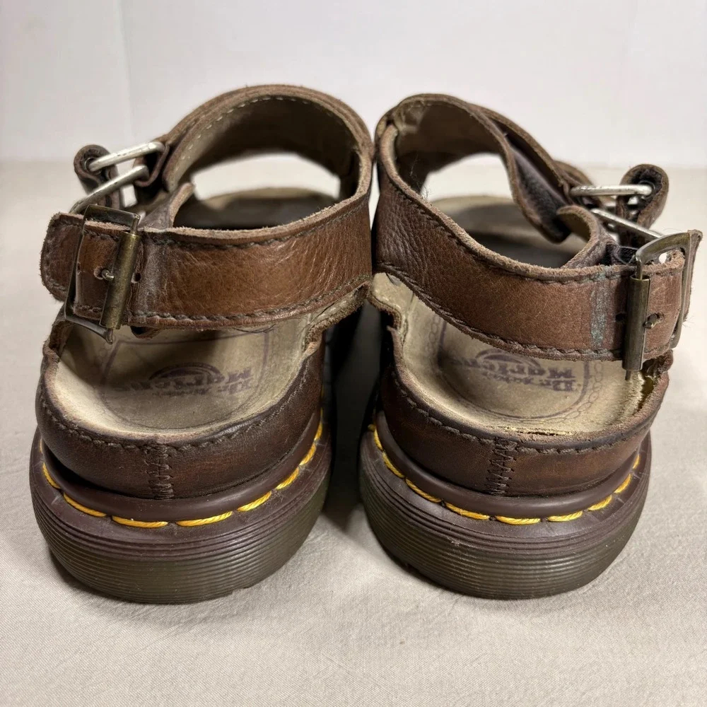 Dr Martens 8620 Vintage Made in England Brown Leather Fisherman Sandals Mens 10